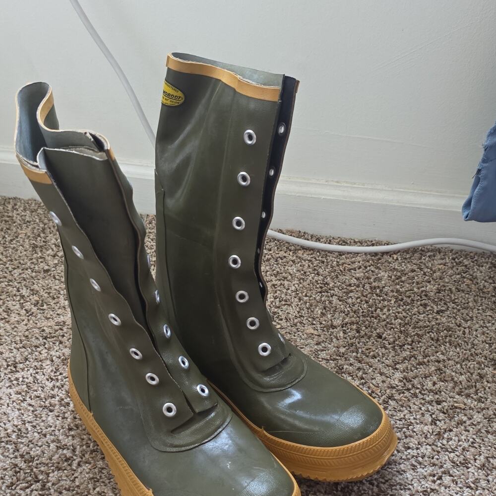 VINTAGE 1966 Thermobooot Men’s Insulated Waterproof Rubber Boots Lace Up 9
